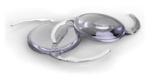 Intraocular lens implant isolated on white eye care institute santa rosa ca