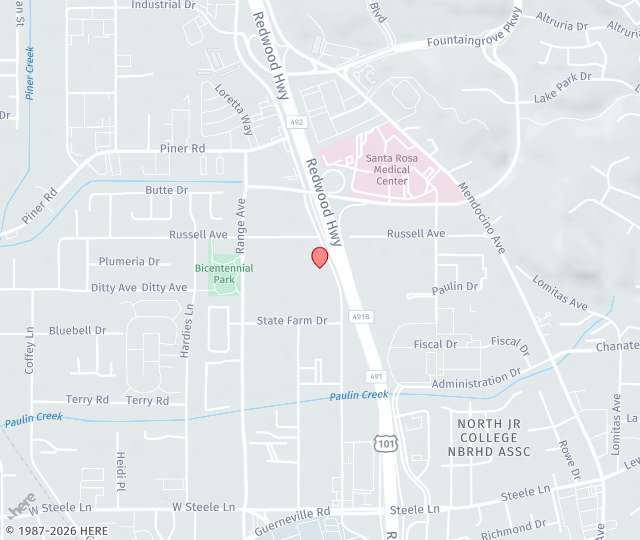 Location Map: 3035 Cleveland Avenue Santa Rosa, CA 95403